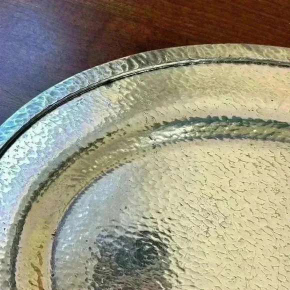 Homan Made In USA Sheffield Quality Wm Mounts Tray Plated On Nickel Hammered - Picture 2 of 8